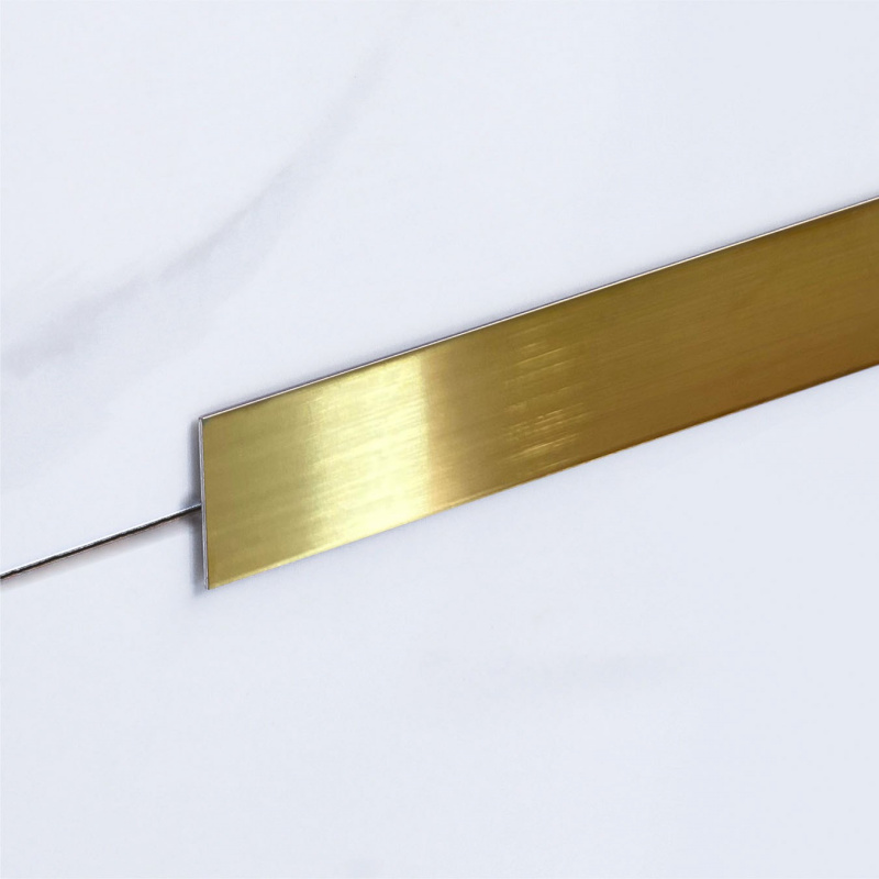 Полоса Нержавеющая сталь Juliano Tile Trim SP117-2B-20W (3000мм) Gold матовая