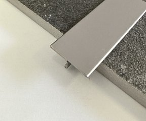 Профиль Juliano Tile Trim ST015-1S-8H-25W Silver (шляпка 25мм) (2440мм)