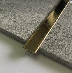 Профиль Juliano Tile Trim ST015-2S-8H-14W Gold (ширина шляпки 15мм) (2700мм)