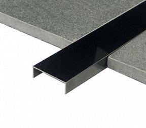 Профиль Juliano Tile Trim SUP30-4S-10H Black полированный (2440мм)