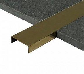 Профиль Juliano Tile Trim SUP30-2S-10H Gold полированный (2440мм)