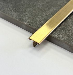 Профиль Juliano Tile Trim ST015-2B-8H-14W Gold (ширина шляпки 15мм) (2700мм)